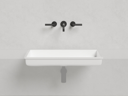 Раковина из искусственного камня S-Stone Salini MAREA 1802210M 70х40 встраиваемая цвет белый без отверстий под смеситель - фото 4